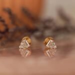 Baguette Accent Natural Diamond Studs - Image 5