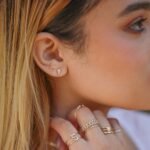 Baguette Accent Natural Diamond Studs - Image 4