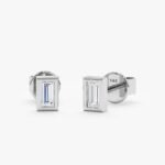 Baguette Natural Diamond Studs - Image 2