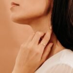 14K Solid Gold Birthstone and Initial Open Ring - Image 5