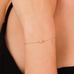 18k Solid Gold Citrine Birthstone Bracelet - Image 5