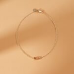 18k Solid Gold Citrine Birthstone Bracelet - Image 6