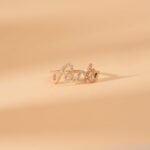 14K Solid Gold Cursive Natural Diamond Fuck Ring - Image 3