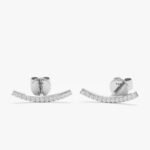 Curved Diamond Bar Studs - Image 2