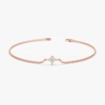 Dainty Diamond Clover Bracelet - Image 5