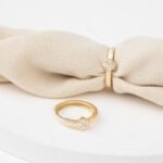 Dainty Natural Diamond Clover Huggies - Image 5