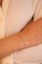 Dainty Diamond Trio Bracelet - Image 4