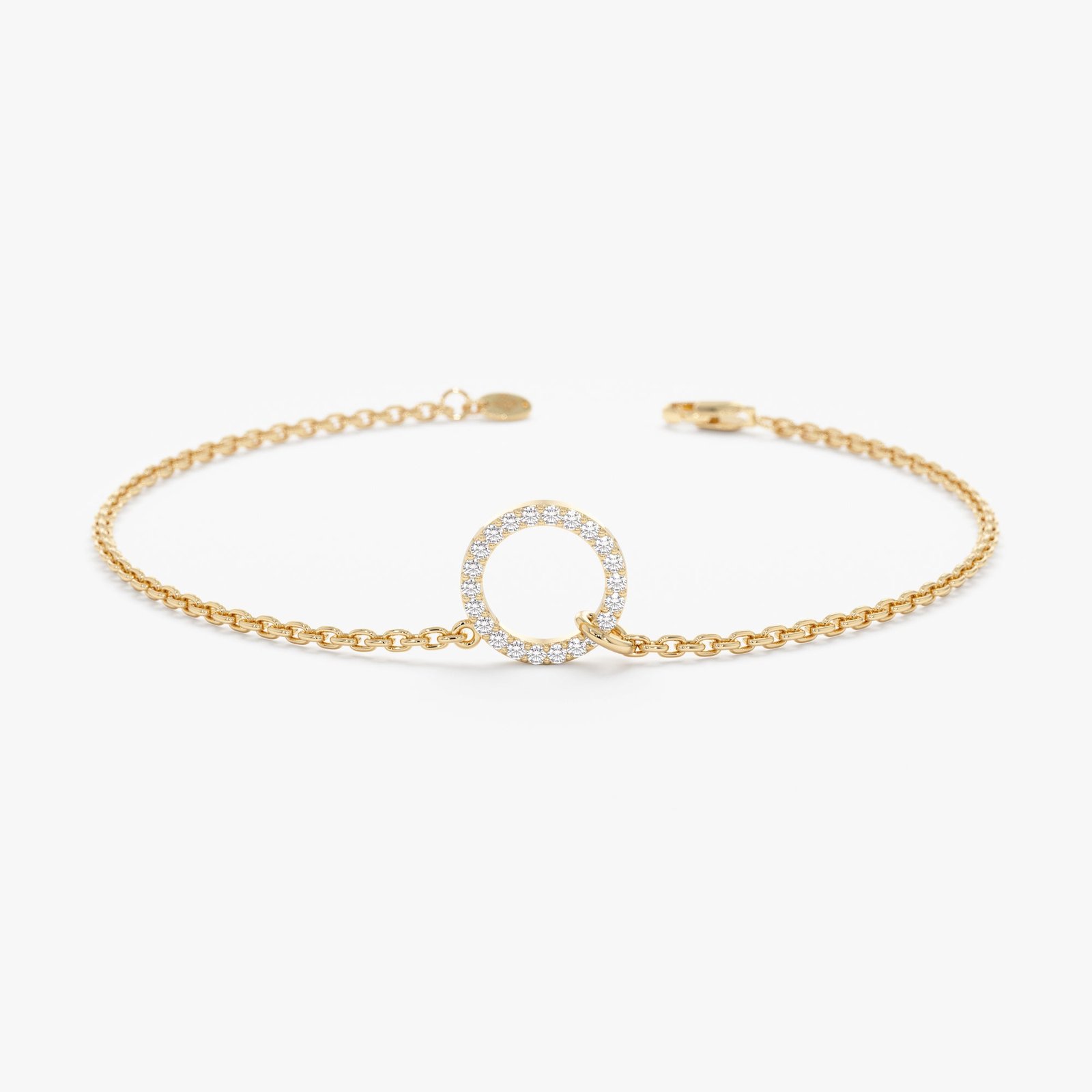 Circle Diamond Bracelet, Lola Circle Diamond Bracelet