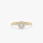 Diamond Halo Engagement Ring