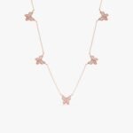 Diamond Butterfly Station Necklace - Image 4