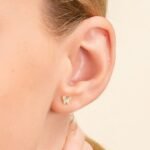 Natural Diamond Butterfly Studs - Image 5