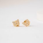 Natural Diamond Butterfly Studs - Image 4
