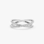 Diamond Natural Crossover Ring - Image 2