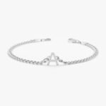 Diamond Initial Cuban Chain Bracelet - Image 2