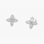 Natural Diamond Marquise Clover Earrings - Image 2