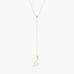 Diamond Snake Lariat Necklace - Image 4