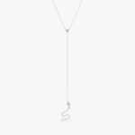 Diamond Snake Lariat Necklace - Image 2
