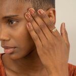 14K Solid Gold Emerald & Natural Diamond Evil Eye Ring - Image 3