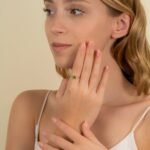 14K Solid Gold Hexagon Peridot Ring - Image 2