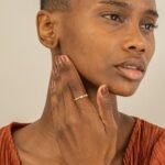 14K Solid Gold Marquise Shape Natural Diamond Ring - Image 3