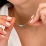 Mixed Diamond Emerald Necklace - Image 5