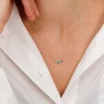 Mixed Diamond Emerald Necklace - Image 6