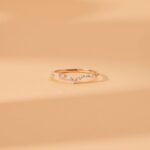 18K Solid Gold Natural Diamond Nesting Ring - Image 5