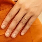 14K Solid Gold Opal Chain Ring - Image 6