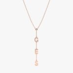 Personalized Single Diamond Lariat Necklace - Image 4