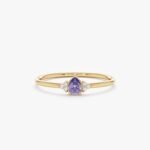 Petite Tanzanite Engagement Ring