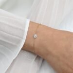 18k Solid Gold Sapphire and Diamond Hamsa Bracelet In Gold - Image 5