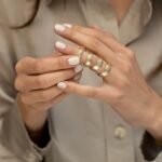 Solid Gold Hollow Moissanite Wedding Ring - Image 4