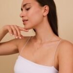 18k Solid Gold Solitaire Citrine Pendant Necklace - Image 5