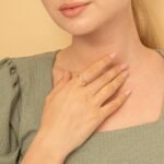 18K Solid Gold Triple Natural Diamond Cluster Ring - Image 4