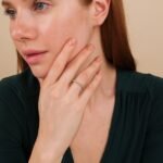 14k Gold Twisted Dome Moissanite Diamond Ring - Image 3