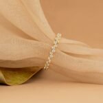 18K Solid Gold Up and Down Natural Diamond Eternity Ring - Image 5