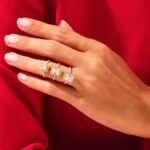 14K Solid Gold 4 Ct Emerald Cut Halo Ring Lab Grown Diamond Engagement Ring - Image 6