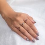 18k Solid Marquise Cut Blue Topaz Ring - Image 6