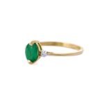 14K Solid Gold Emerald Ring - Image 5