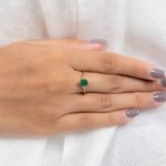 14K Solid Gold Emerald Ring - Image 4
