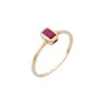 14K Solid Gold Ruby Ring - Image 2