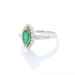 18K Solid Gold Emerald Ring - Image 5