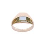 18K Solid Gold Aquamarine Ring - Image 4