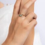 14K Solid Gold Emerald Ring - Image 4