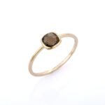 18K Solid Gold Quartz Ring - Image 2