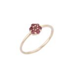 14K Solid Gold Rhodolite Ring - Image 2