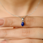 18K Solid Gold Lapis Lazuli Combo Jewelry Set - Image 3