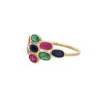 14K Solid Gold ERS Multi Gemstone Ring - Image 3