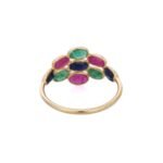 14K Solid Gold ERS Multi Gemstone Ring - Image 4