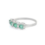 18K Solid Gold Emerald Ring - Image 5